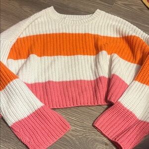 moon & madison Vibrant Striped Knit Sweater